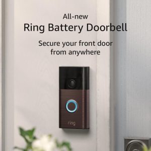 All-new Ring Battery Doorbell, Head-to-Toe Video, Live View with Two-Way Talk, and Motion Detection & Alerts (2024 release), Venetian Bronze