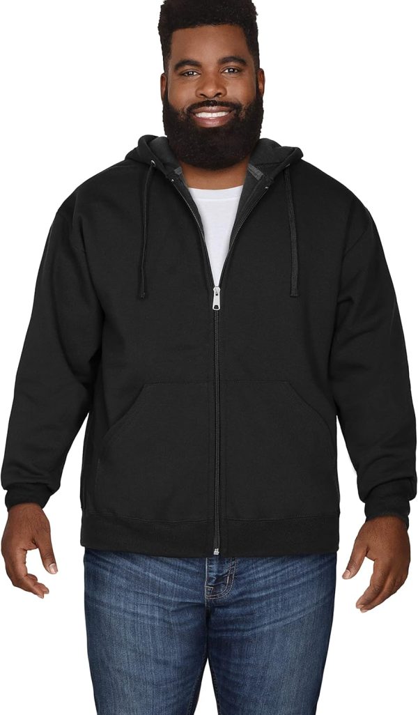 Men's Eversoft Fleece Hoodies, Moisture Wicking & Breathable, Full Zip Hooded Sweatshirt - Image 4