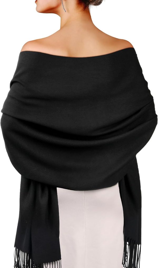 Women's Pashmina Shawls and Wraps for Evening Dress Long Scarf Wedding Bride Bridesmaid Shawl Gifts