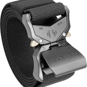 Tactical Belt, Military Hiking Rigger 1.5" Nylon Web Work Belt with Heavy Duty Quick Release Buckle