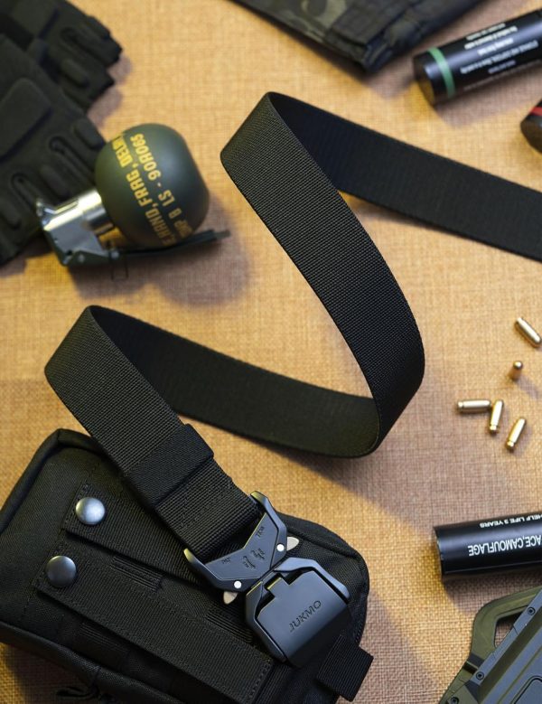 Tactical Belt, Military Hiking Rigger 1.5" Nylon Web Work Belt with Heavy Duty Quick Release Buckle - Image 7